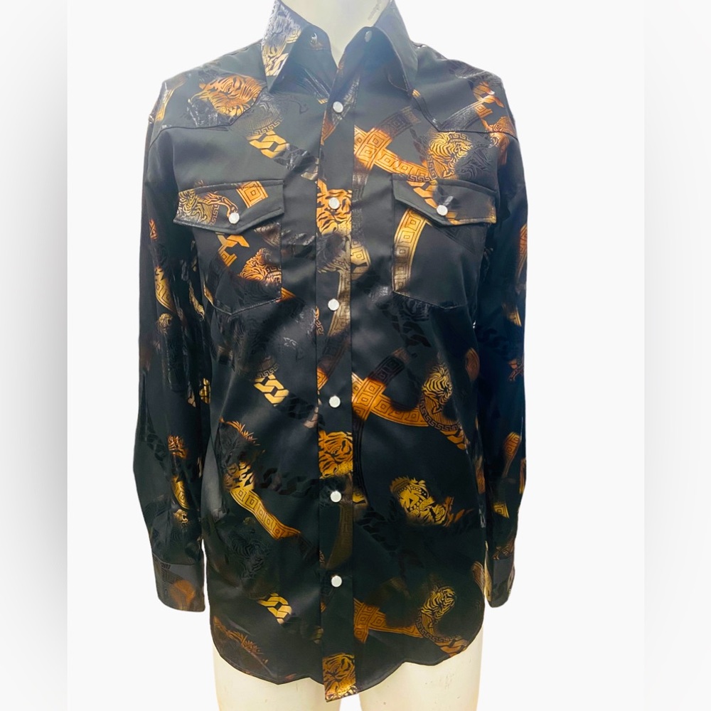 Men’s Western Pocket Snap Button Shirt